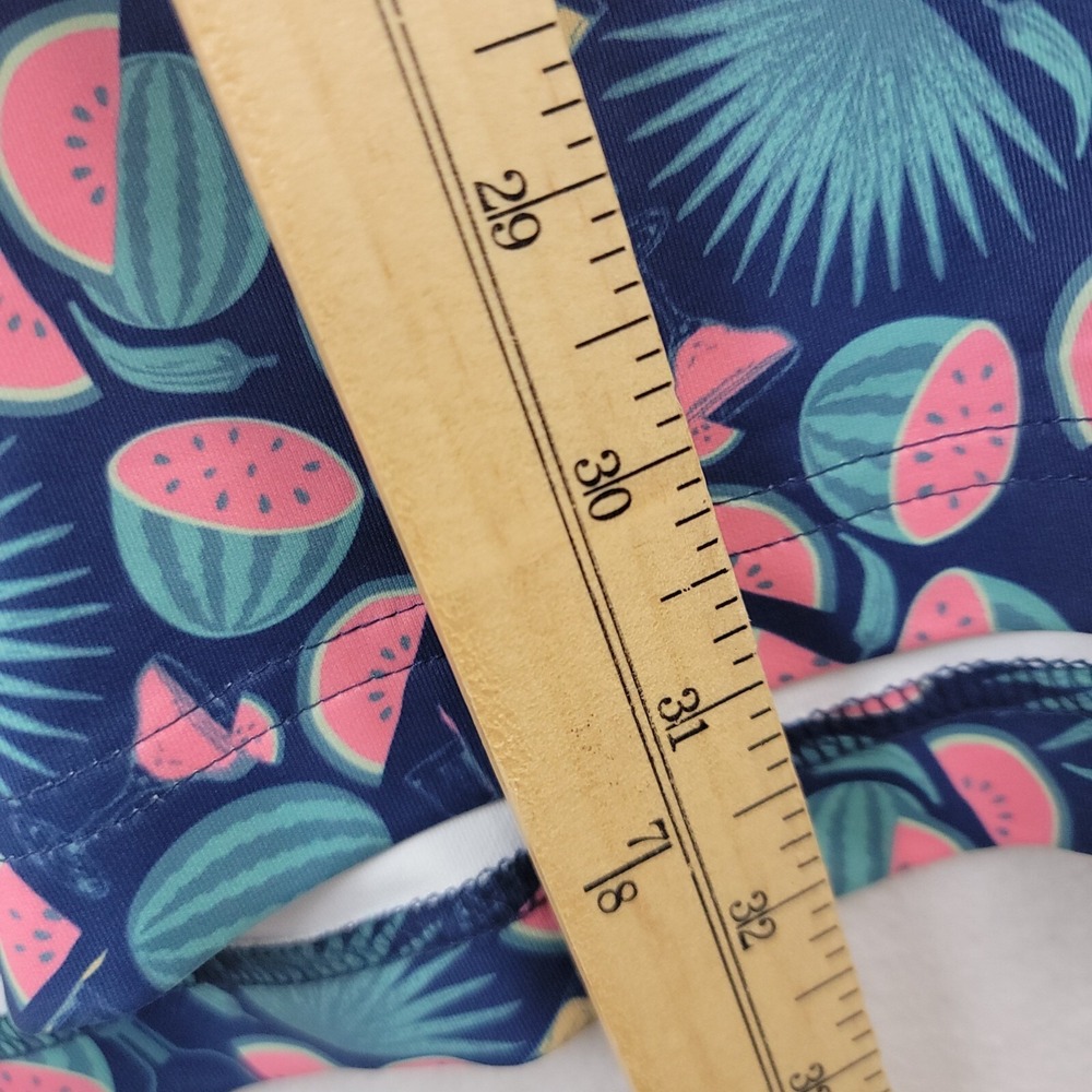 William Murray Mens Button Up Shirt Blue XL Watermelon Print Golf Casual Stretch - Picture 13 of 16